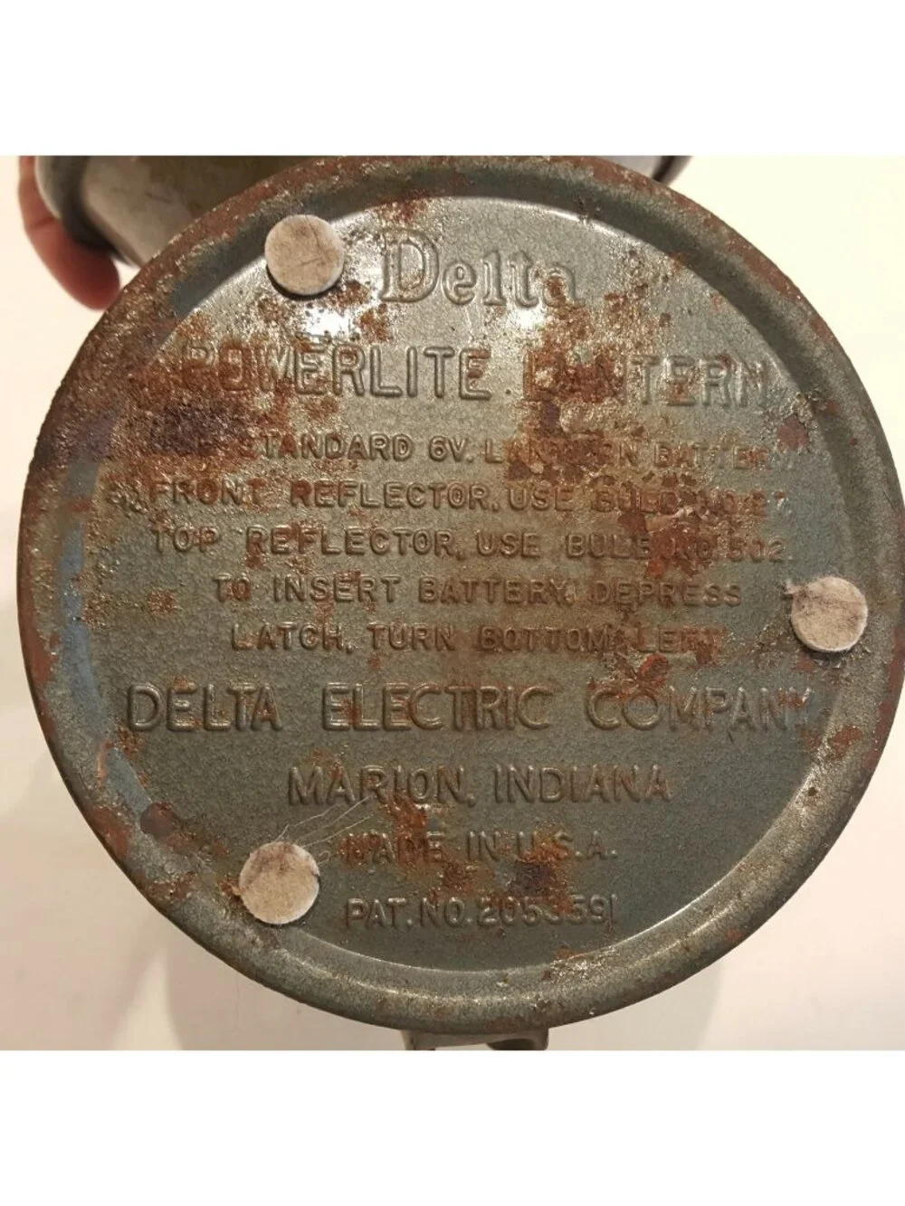Vintage Delta Powerlight Double Clear Globe Railroad Lantern Train Lamp Light